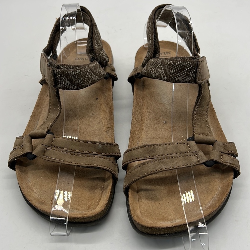 Earth Origins Tan Leather Orono Fern Sandals size 7.5